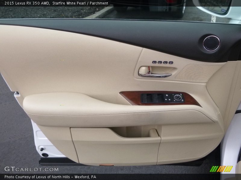 Starfire White Pearl / Parchment 2015 Lexus RX 350 AWD