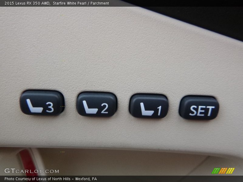 Starfire White Pearl / Parchment 2015 Lexus RX 350 AWD