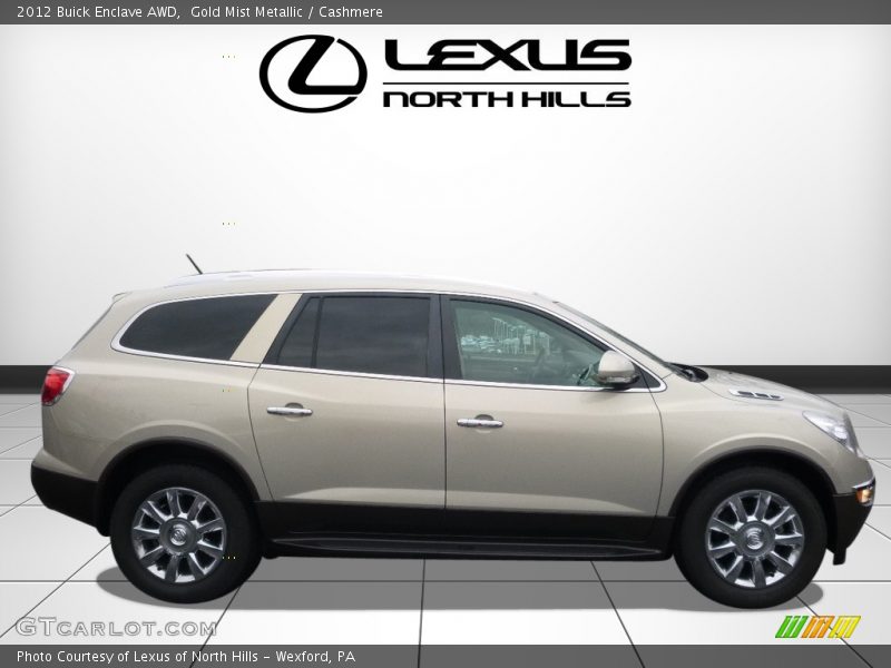 Gold Mist Metallic / Cashmere 2012 Buick Enclave AWD