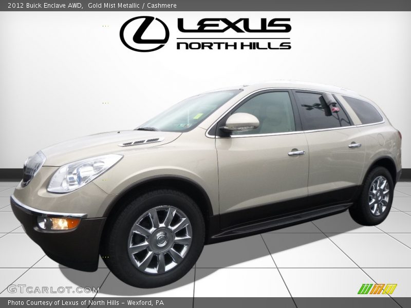 Gold Mist Metallic / Cashmere 2012 Buick Enclave AWD