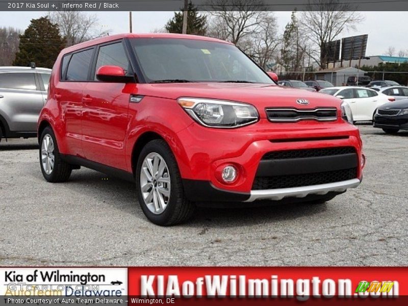Inferno Red / Black 2017 Kia Soul +