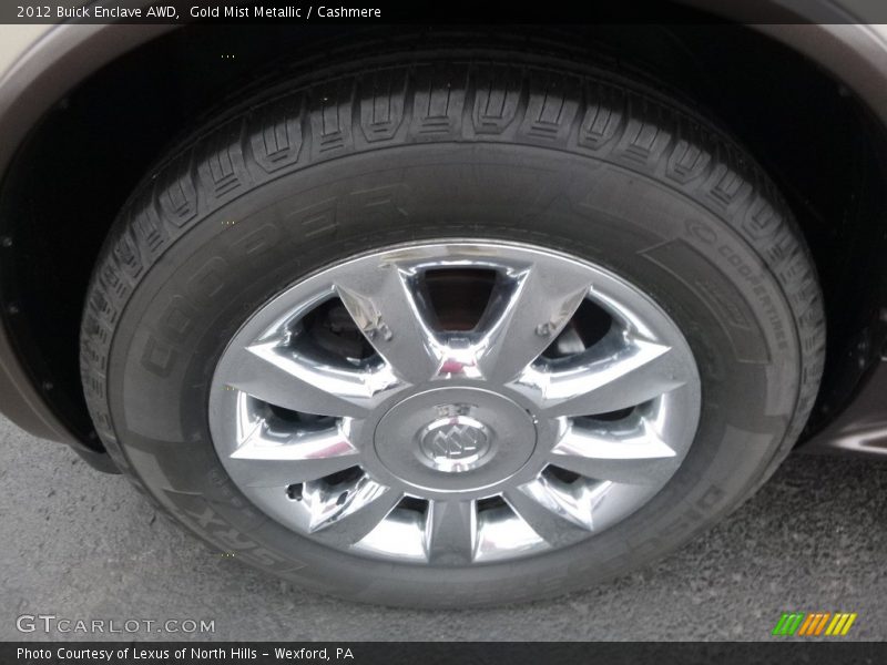 Gold Mist Metallic / Cashmere 2012 Buick Enclave AWD