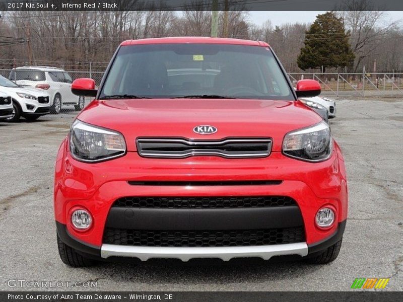 Inferno Red / Black 2017 Kia Soul +