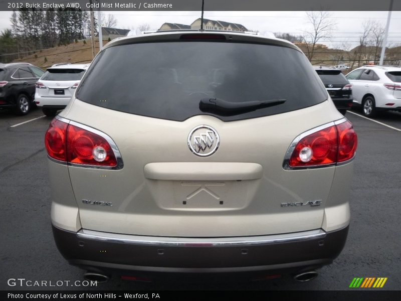 Gold Mist Metallic / Cashmere 2012 Buick Enclave AWD