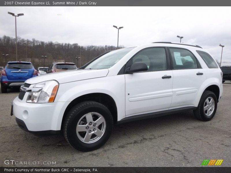 Summit White / Dark Gray 2007 Chevrolet Equinox LS