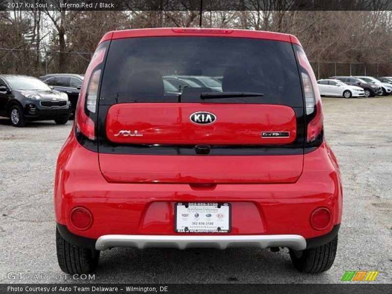 Inferno Red / Black 2017 Kia Soul +