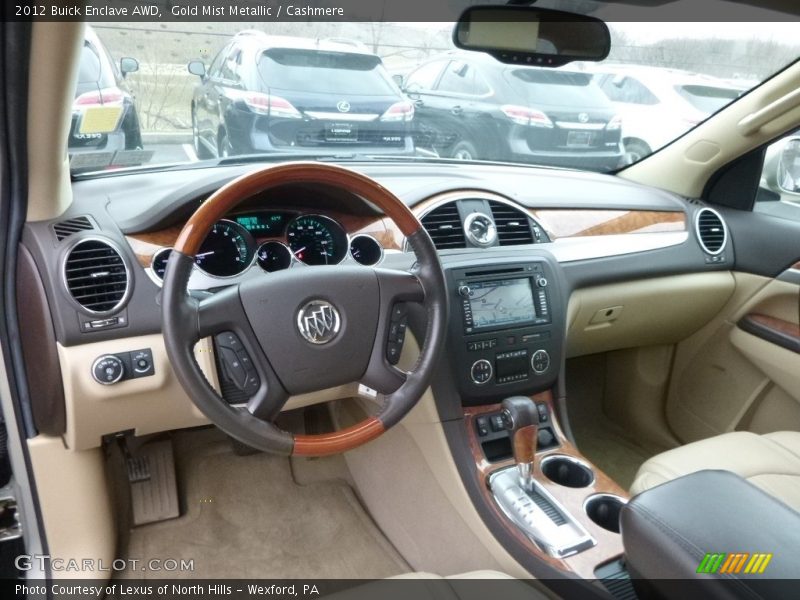 Gold Mist Metallic / Cashmere 2012 Buick Enclave AWD