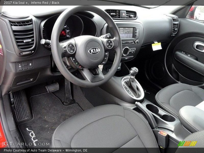 Inferno Red / Black 2017 Kia Soul +