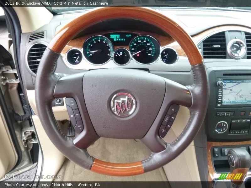 Gold Mist Metallic / Cashmere 2012 Buick Enclave AWD