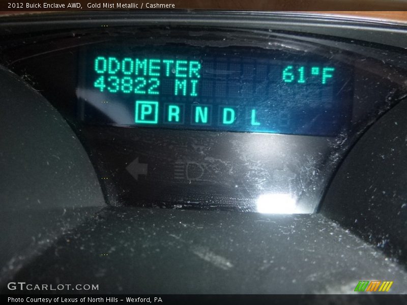 Gold Mist Metallic / Cashmere 2012 Buick Enclave AWD