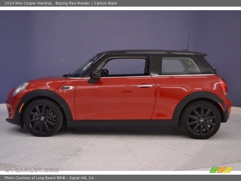 Blazing Red Metallic / Carbon Black 2014 Mini Cooper Hardtop