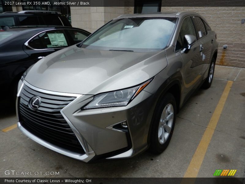 Atomic Silver / Black 2017 Lexus RX 350 AWD