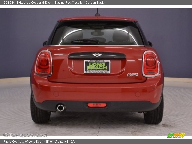 Blazing Red Metallic / Carbon Black 2016 Mini Hardtop Cooper 4 Door