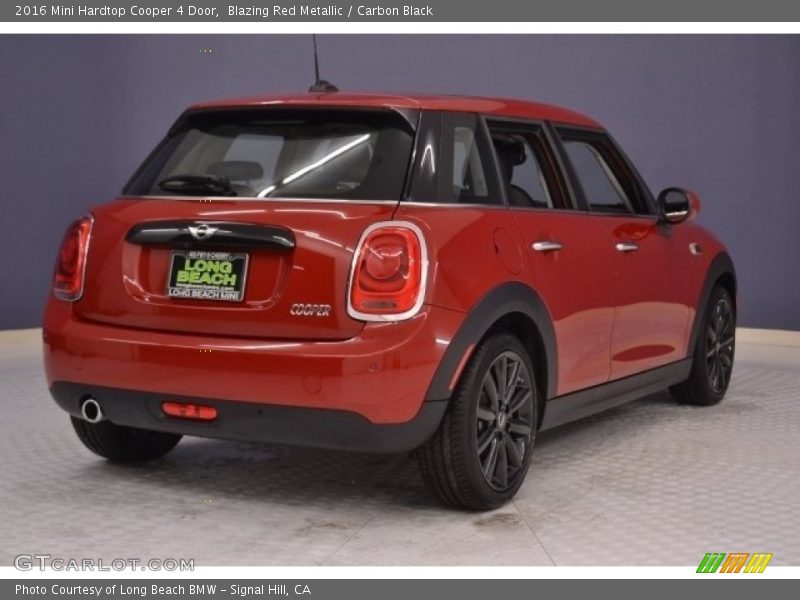 Blazing Red Metallic / Carbon Black 2016 Mini Hardtop Cooper 4 Door
