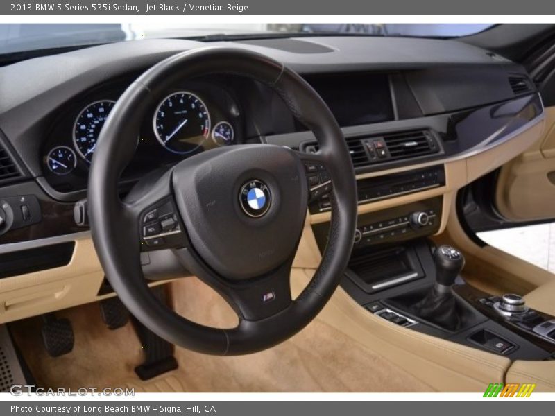 Jet Black / Venetian Beige 2013 BMW 5 Series 535i Sedan