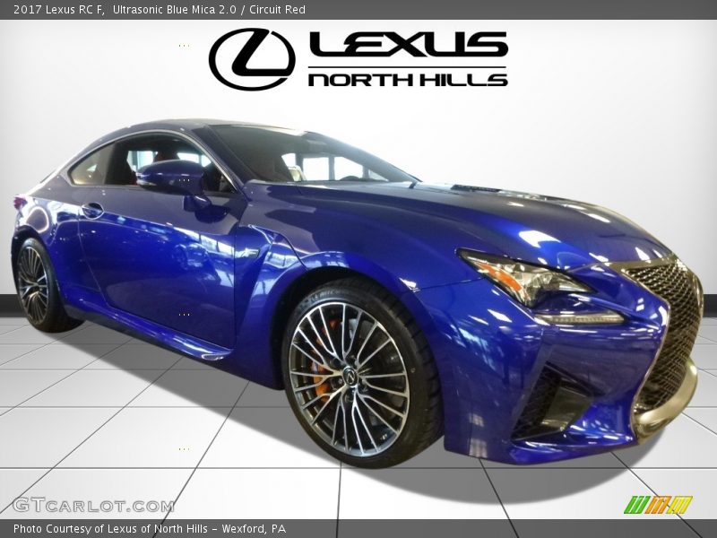 Ultrasonic Blue Mica 2.0 / Circuit Red 2017 Lexus RC F
