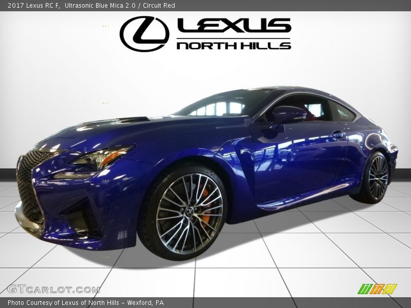 Ultrasonic Blue Mica 2.0 / Circuit Red 2017 Lexus RC F