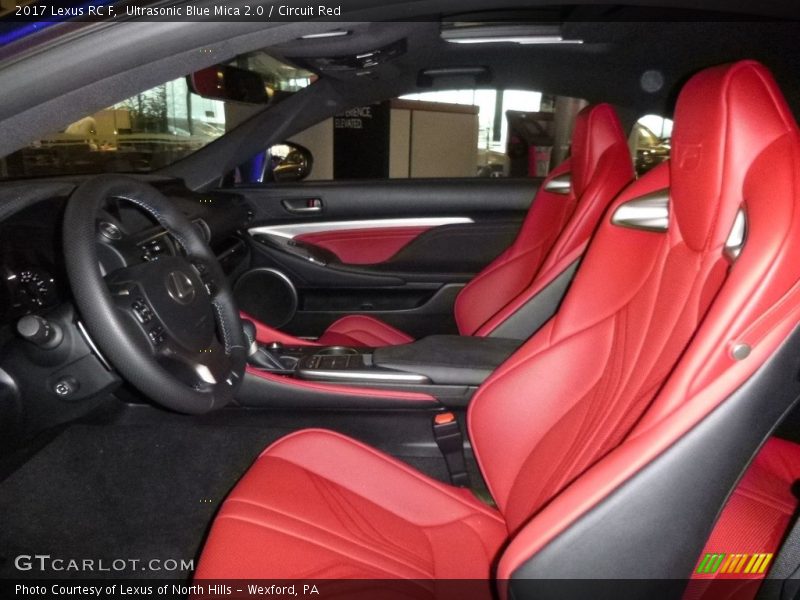  2017 RC F Circuit Red Interior