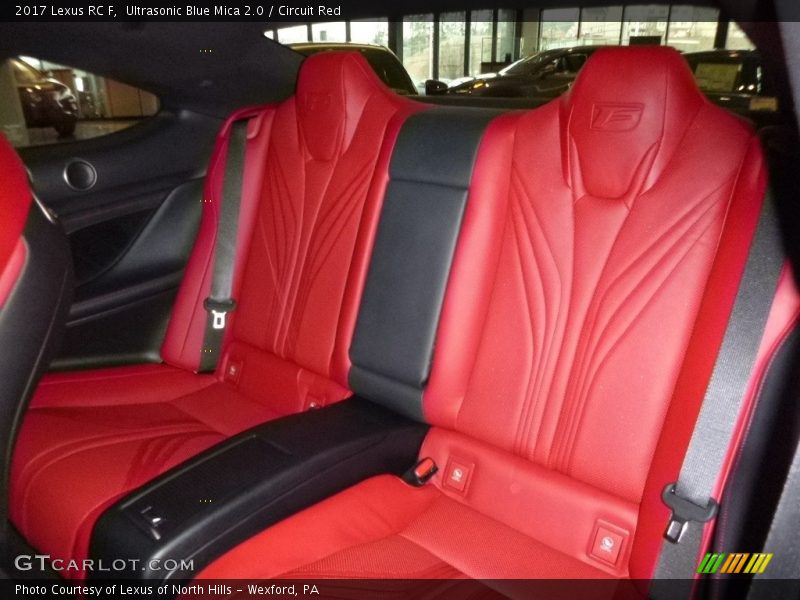 Rear Seat of 2017 RC F
