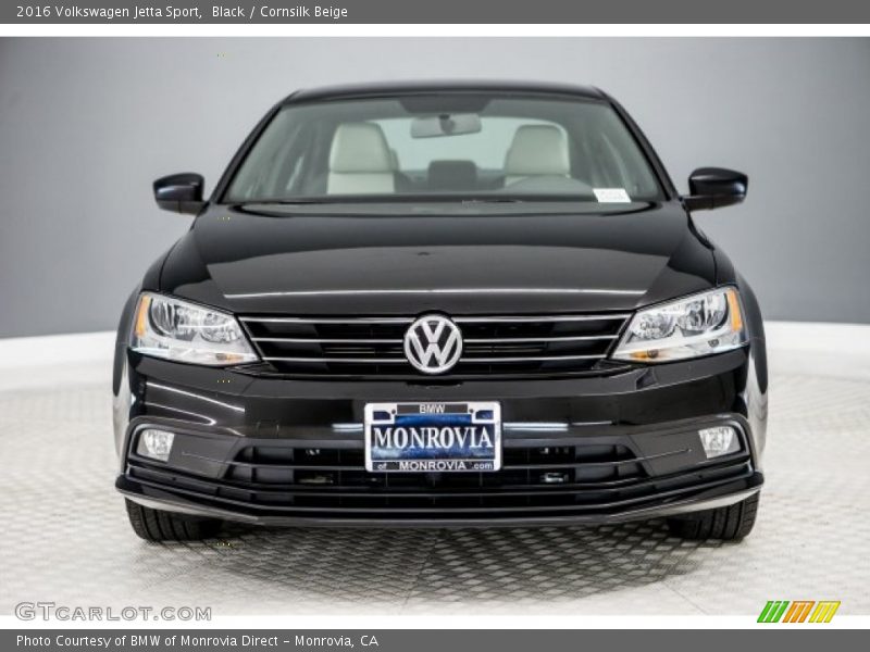 Black / Cornsilk Beige 2016 Volkswagen Jetta Sport