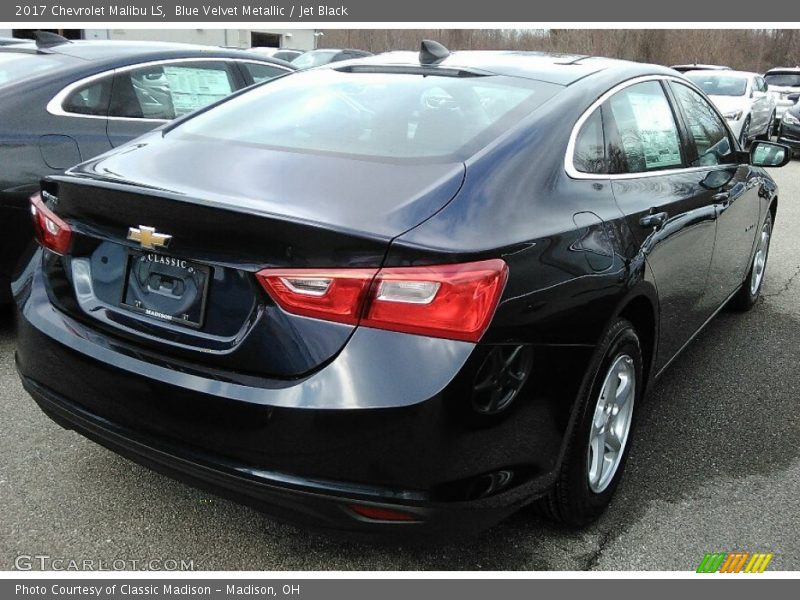 Blue Velvet Metallic / Jet Black 2017 Chevrolet Malibu LS