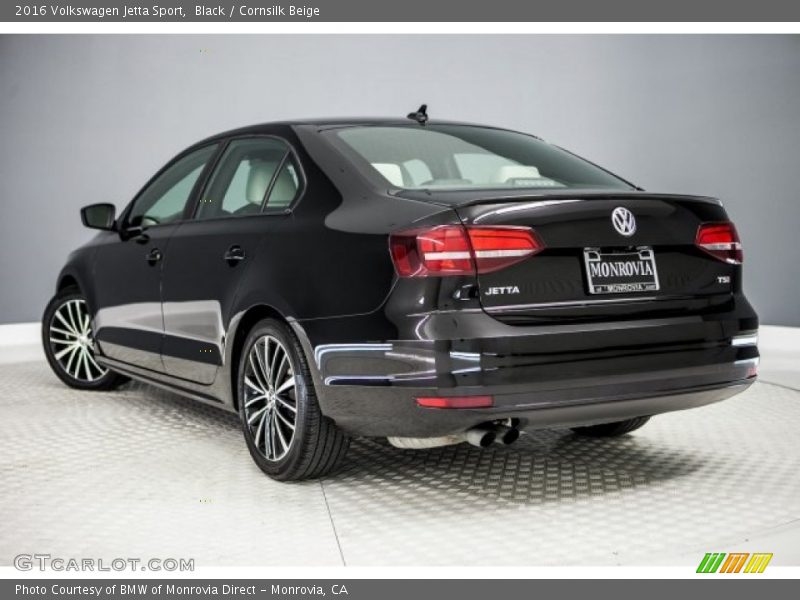 Black / Cornsilk Beige 2016 Volkswagen Jetta Sport