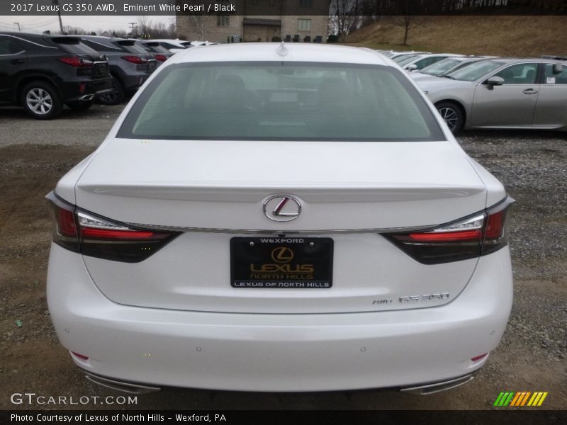 Eminent White Pearl / Black 2017 Lexus GS 350 AWD