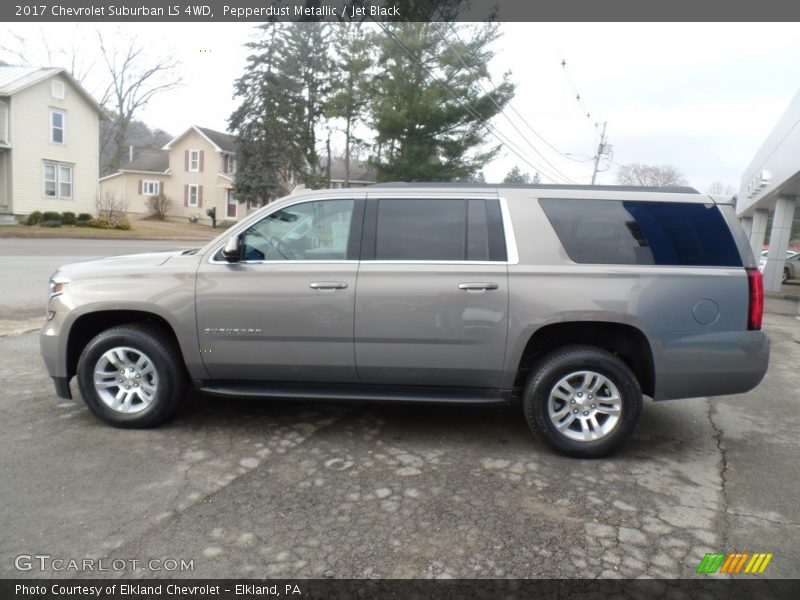 Pepperdust Metallic / Jet Black 2017 Chevrolet Suburban LS 4WD