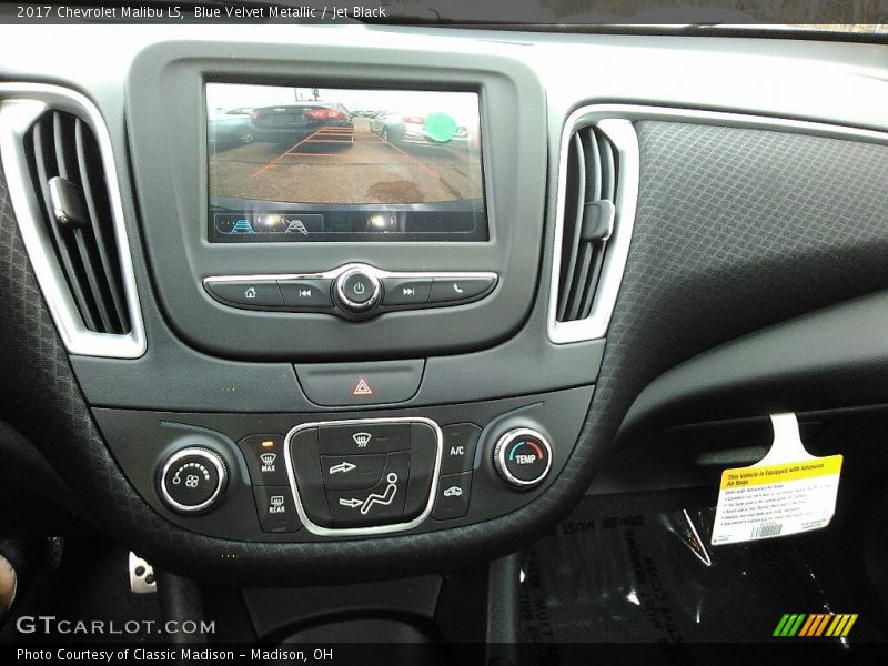 Blue Velvet Metallic / Jet Black 2017 Chevrolet Malibu LS