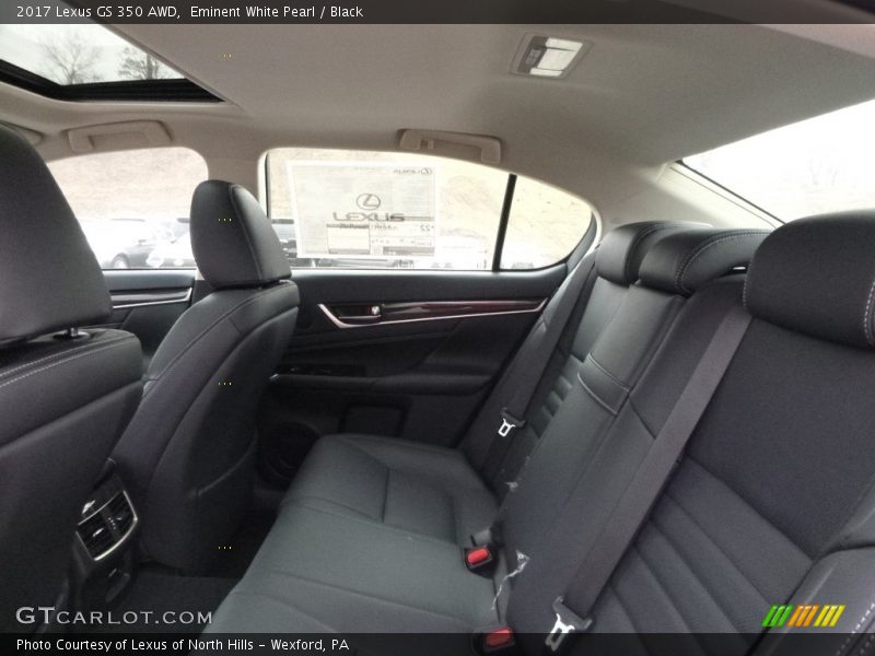 Eminent White Pearl / Black 2017 Lexus GS 350 AWD