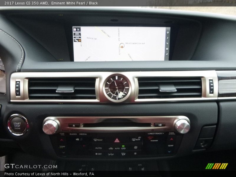 Eminent White Pearl / Black 2017 Lexus GS 350 AWD