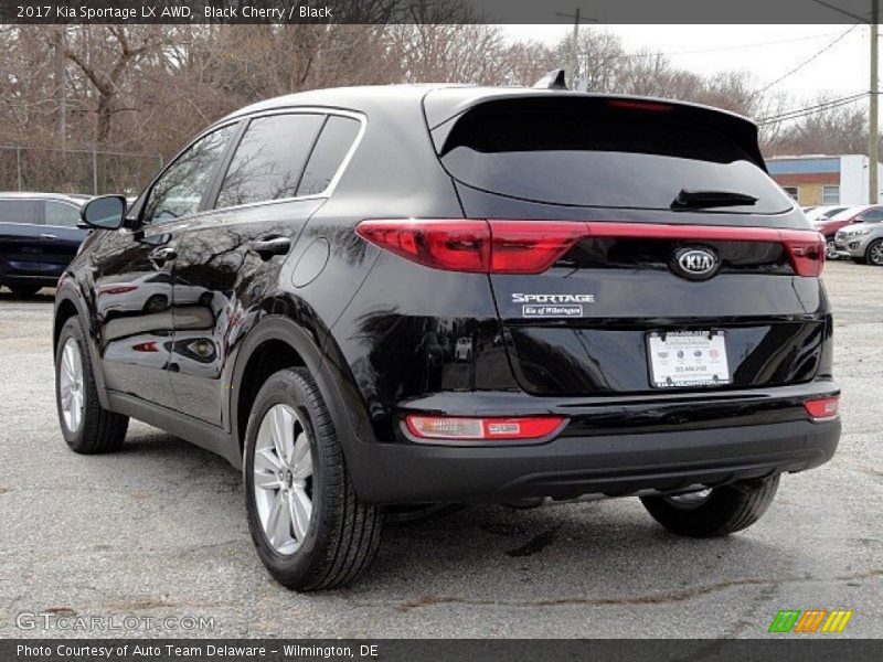 Black Cherry / Black 2017 Kia Sportage LX AWD