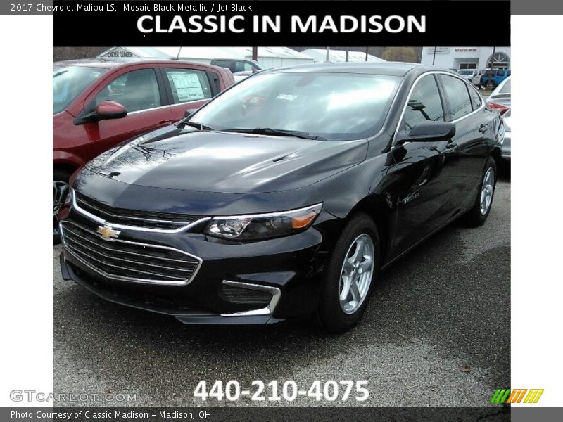 Mosaic Black Metallic / Jet Black 2017 Chevrolet Malibu LS