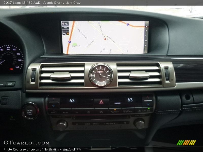 Atomic Silver / Light Gray 2017 Lexus LS 460 AWD
