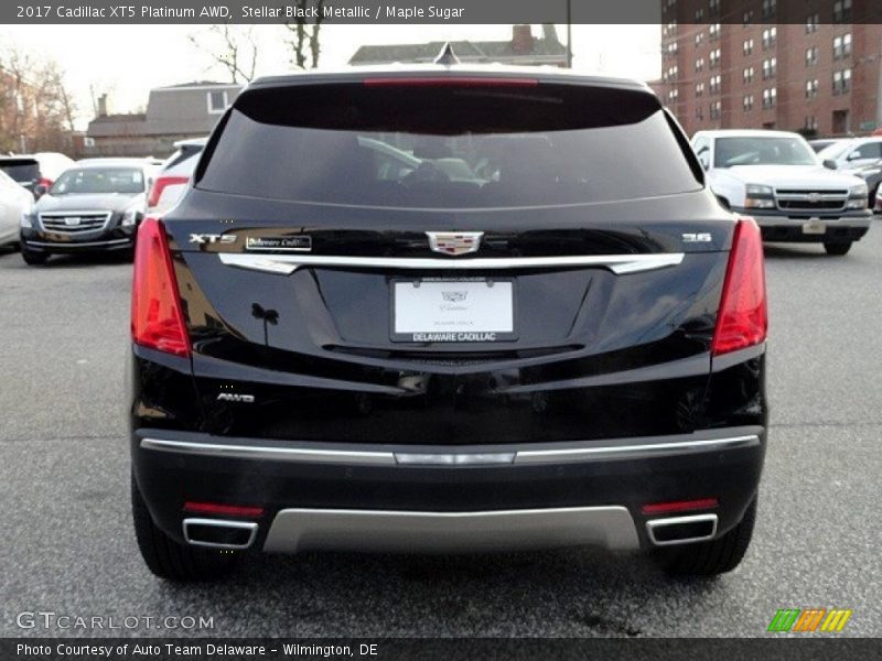 Stellar Black Metallic / Maple Sugar 2017 Cadillac XT5 Platinum AWD