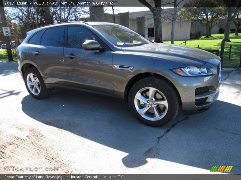 Ammonite Grey / Jet 2017 Jaguar F-PACE 35t AWD Premium