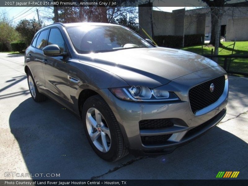 Ammonite Grey / Jet 2017 Jaguar F-PACE 35t AWD Premium