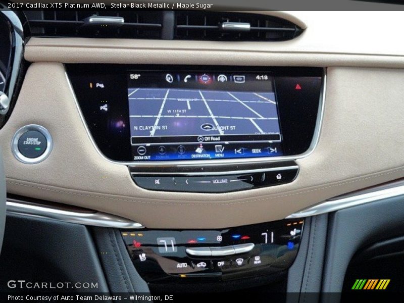 Controls of 2017 XT5 Platinum AWD