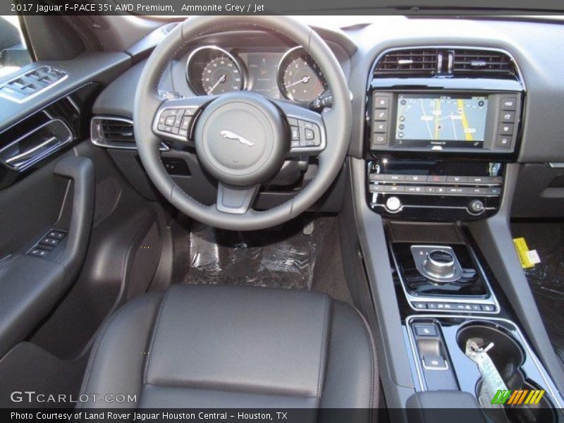 Ammonite Grey / Jet 2017 Jaguar F-PACE 35t AWD Premium