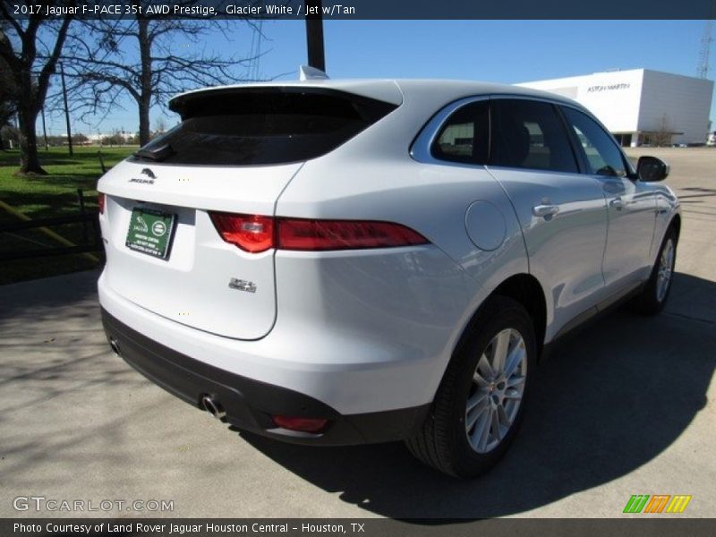 Glacier White / Jet w/Tan 2017 Jaguar F-PACE 35t AWD Prestige
