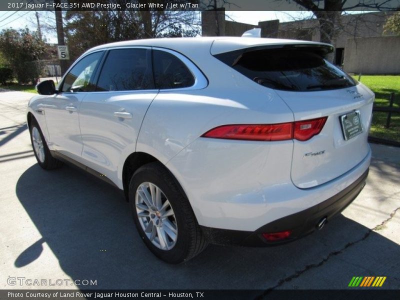 Glacier White / Jet w/Tan 2017 Jaguar F-PACE 35t AWD Prestige