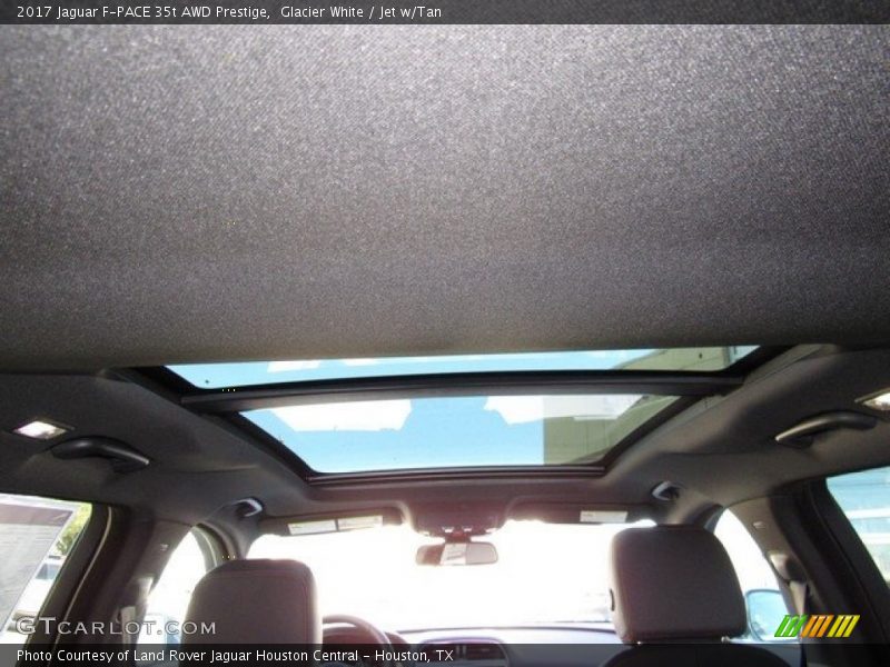 Glacier White / Jet w/Tan 2017 Jaguar F-PACE 35t AWD Prestige