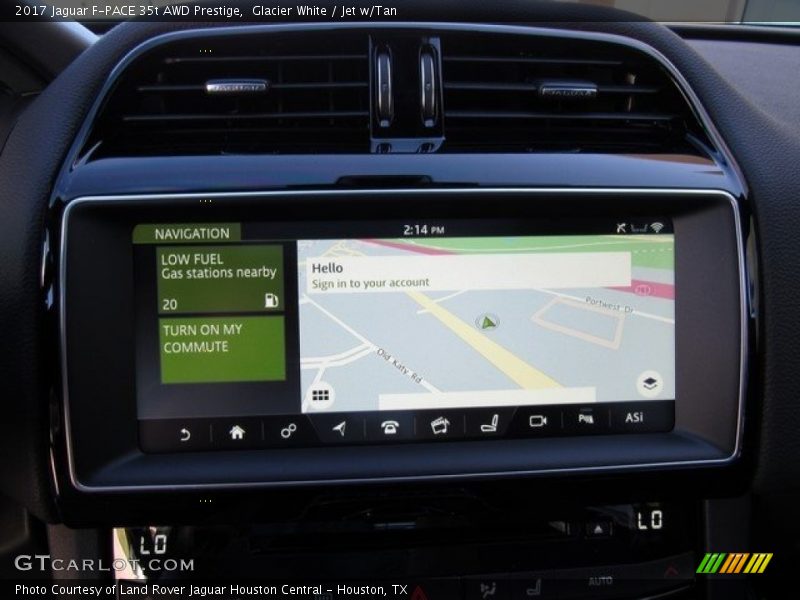 Glacier White / Jet w/Tan 2017 Jaguar F-PACE 35t AWD Prestige