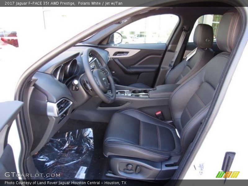 Polaris White / Jet w/Tan 2017 Jaguar F-PACE 35t AWD Prestige