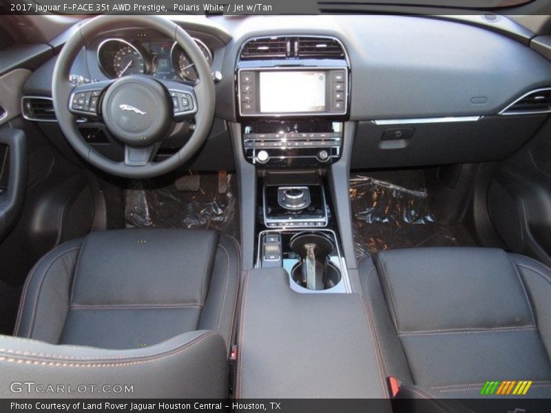 Polaris White / Jet w/Tan 2017 Jaguar F-PACE 35t AWD Prestige
