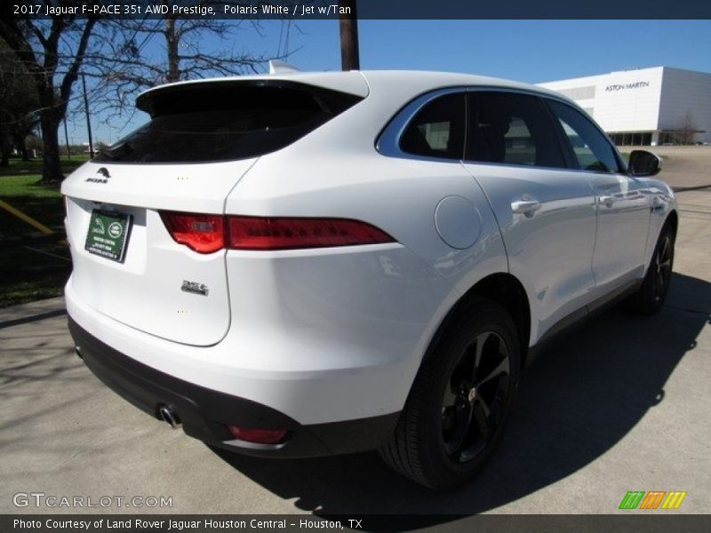 Polaris White / Jet w/Tan 2017 Jaguar F-PACE 35t AWD Prestige
