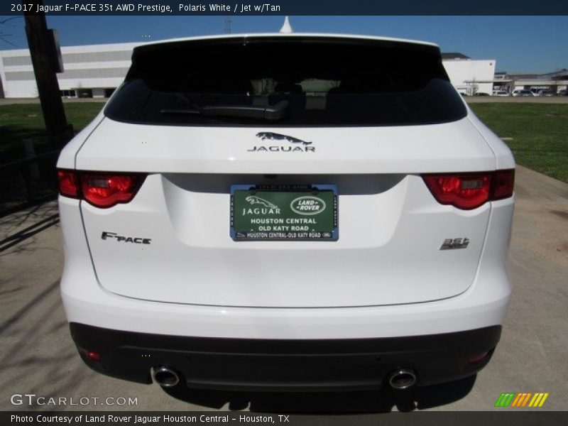 Polaris White / Jet w/Tan 2017 Jaguar F-PACE 35t AWD Prestige