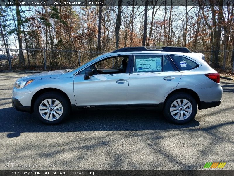 Ice Silver Metallic / Slate Black 2017 Subaru Outback 2.5i