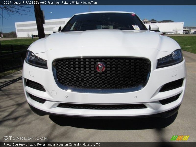 Polaris White / Jet w/Tan 2017 Jaguar F-PACE 35t AWD Prestige