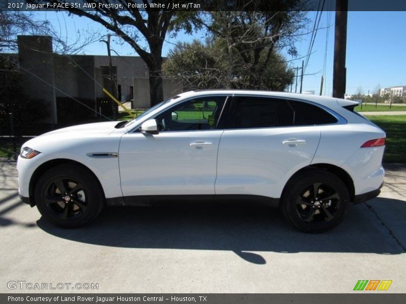 Polaris White / Jet w/Tan 2017 Jaguar F-PACE 35t AWD Prestige